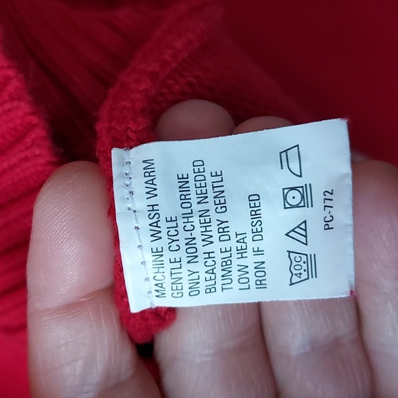 Izod mens long sleeve sweater red large - Picture 10 of 13